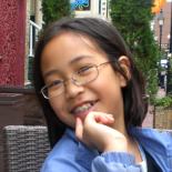 Sangha and her new braces hamming it up in Harvard Square (10 years)
